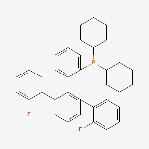 [2-[2,6-bis(2-fluorophenyl)phenyl]phenyl]-dicyclohexylphosphane