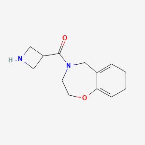 molecular formula C13H16N2O2 B1490619 azetidin-3-yl(2,3-dihydrobenzo[f][1,4]oxazepin-4(5H)-yl)methanone CAS No. 1470528-87-0