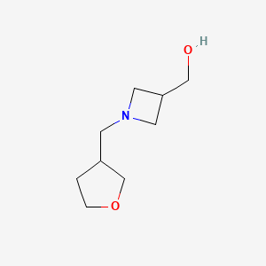molecular formula C9H17NO2 B1490620 [1-(Oxolan-3-ylmethyl)azetidin-3-yl]methanol CAS No. 1485197-18-9