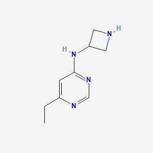 molecular formula C9H14N4 B1490621 N-(azetidin-3-yl)-6-ethylpyrimidin-4-amine CAS No. 1492167-59-5