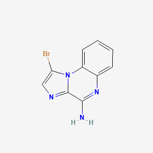 molecular formula C10H7BrN4 B14906238 1-Bromoimidazo[1,2-a]quinoxalin-4-amine 