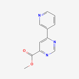 molecular formula C11H9N3O2 B1490624 Methyl 6-(pyridin-3-yl)pyrimidine-4-carboxylate CAS No. 1207723-85-0