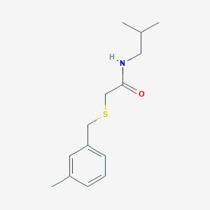 molecular formula C14H21NOS B14906240 n-Isobutyl-2-((3-methylbenzyl)thio)acetamide 