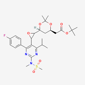 molecular formula C29H40FN3O7S B14906246 tert-Butyl 2-((4R,6S)-6-(3-(4-(4-fluorophenyl)-6-isopropyl-2-(N-methylmethylsulfonamido)pyrimidin-5-yl)oxiran-2-yl)-2,2-dimethyl-1,3-dioxan-4-yl)acetate 