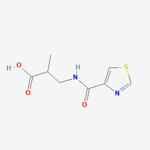 2-Methyl-3-(thiazole-4-carboxamido)propanoic acid