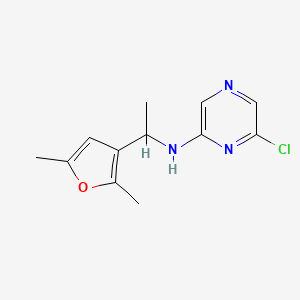 6-Chloro-N-(1-(2,5-dimethylfuran-3-yl)ethyl)pyrazin-2-amine