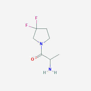 molecular formula C7H12F2N2O B1490628 2-Amino-1-(3,3-difluoropyrrolidin-1-yl)propan-1-one CAS No. 1849570-18-8