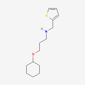 3-(Cyclohexyloxy)-N-(thiophen-2-ylmethyl)propan-1-amine