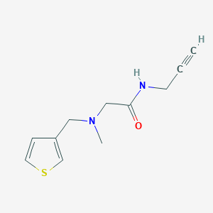 2-(Methyl(thiophen-3-ylmethyl)amino)-N-(prop-2-yn-1-yl)acetamide