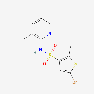 5-bromo-2-methyl-N-(3-methylpyridin-2-yl)thiophene-3-sulfonamide