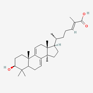 molecular formula C30H46O3 B14906326 (E,6R)-6-[(3S,10S,13R,14R,17R)-3-hydroxy-4,4,10,13,14-pentamethyl-2,3,5,6,12,15,16,17-octahydro-1H-cyclopenta[a]phenanthren-17-yl]-2-methylhept-2-enoic acid 