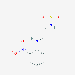 molecular formula C9H13N3O4S B14906329 n-(2-((2-Nitrophenyl)amino)ethyl)methanesulfonamide 