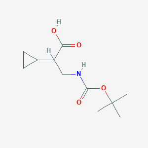 3-((tert-Butoxycarbonyl)amino)-2-cyclopropylpropanoic acid