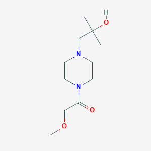 1-(4-(2-Hydroxy-2-methylpropyl)piperazin-1-yl)-2-methoxyethan-1-one