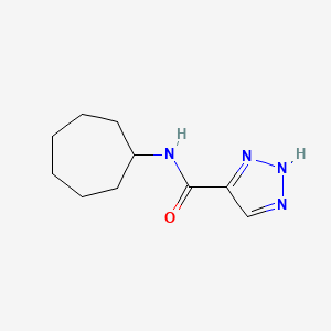 molecular formula C10H16N4O B14906355 N-cycloheptyl-1H-1,2,3-triazole-4-carboxamide 