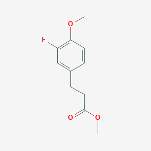 molecular formula C11H13FO3 B1490636 Methyl 3-(3-fluoro-4-methoxyphenyl)propanoate CAS No. 1036396-15-2