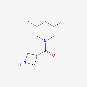 molecular formula C11H20N2O B1490639 1-(Azetidine-3-carbonyl)-3,5-dimethylpiperidine CAS No. 1493350-15-4