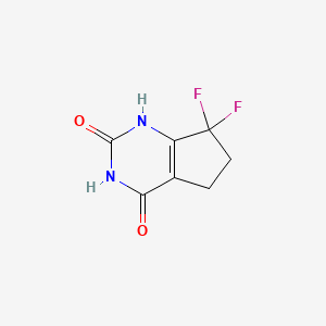 molecular formula C7H6F2N2O2 B14906410 7,7-Difluoro-6,7-dihydro-1H-cyclopenta[d]pyrimidine-2,4(3H,5H)-dione 