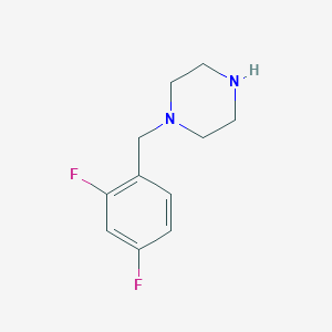 molecular formula C11H16Cl2F2N2 B1490642 1-(2,4-Difluorobenzyl)piperazine CAS No. 204013-06-9
