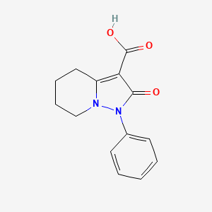 2-Oxo-1-phenyl-1,2,4,5,6,7-hexahydropyrazolo[1,5-a]pyridine-3-carboxylic acid