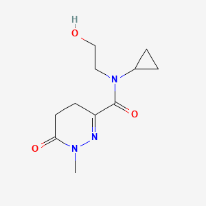 N-cyclopropyl-N-(2-hydroxyethyl)-1-methyl-6-oxo-1,4,5,6-tetrahydropyridazine-3-carboxamide