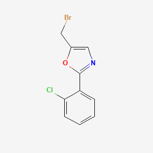 molecular formula C10H7BrClNO B1490645 5-(Bromomethyl)-2-(2-chlorophenyl)-1,3-oxazole CAS No. 1332503-07-7
