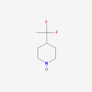 molecular formula C7H13F2N B1490646 4-(1,1-Difluoroethyl)piperidine CAS No. 1257379-92-2