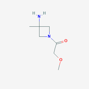 1-(3-Amino-3-methylazetidin-1-yl)-2-methoxyethan-1-one