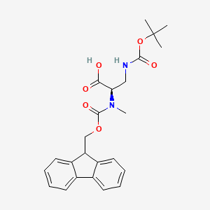 molecular formula C24H28N2O6 B14906502 Fmoc-N-Me-D-Dap(Boc)-OH 