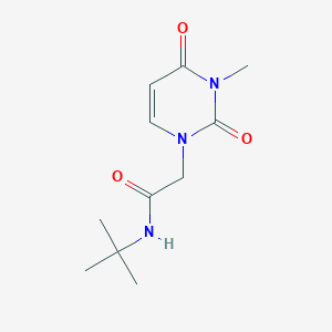 n-(Tert-butyl)-2-(3-methyl-2,4-dioxo-3,4-dihydropyrimidin-1(2h)-yl)acetamide