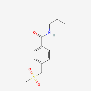 4-(methanesulfonylmethyl)-N-(2-methylpropyl)benzamide