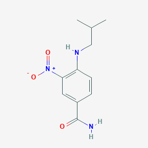 molecular formula C11H15N3O3 B14906572 4-(Isobutylamino)-3-nitrobenzamide 