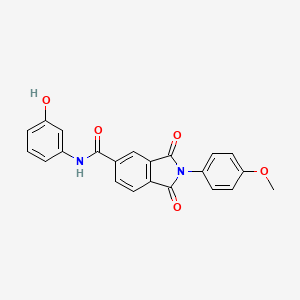 N-(3-hydroxyphenyl)-2-(4-methoxyphenyl)-1,3-dioxo-2,3-dihydro-1H-isoindole-5-carboxamide