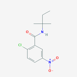 molecular formula C12H15ClN2O3 B14906590 2-Chloro-5-nitro-N-(tert-pentyl)benzamide 