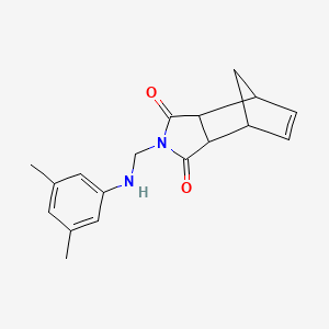 molecular formula C18H20N2O2 B1490660 2-{[(3,5-Dimethylphenyl)amino]methyl}-3a,4,7,7a-tetrahydro-1H-4,7-methanoisoindole-1,3-dione CAS No. 1241674-88-3