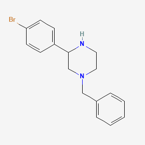 molecular formula C17H19BrN2 B1490661 1-苄基-3-(4-溴苯基)哌嗪 CAS No. 1248907-82-5