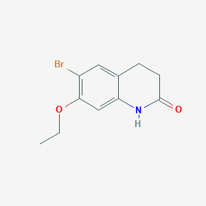 molecular formula C11H12BrNO2 B1490662 6-Bromo-7-ethoxy-1,2,3,4-tetrahydroquinolin-2-one CAS No. 1392223-87-8