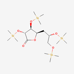 molecular formula C19H44O6Si4 B14906621 (3R,4S,5R)-5-((S)-2,3-Bis((trimethylsilyl)oxy)propyl)-3,4-bis((trimethylsilyl)oxy)dihydrofuran-2(3H)-one 