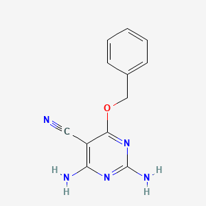 2,4-Diamino-6-(benzyloxy)pyrimidine-5-carbonitrile