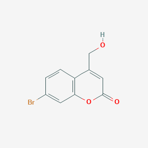 molecular formula C10H7BrO3 B14906636 7-Bromo-4-(hydroxymethyl)-2H-chromen-2-one 