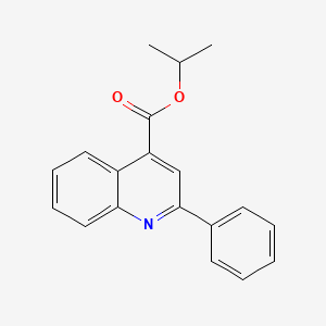 molecular formula C19H17NO2 B14906647 Propan-2-yl 2-phenylquinoline-4-carboxylate 