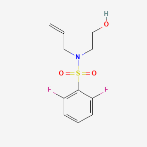 molecular formula C11H13F2NO3S B14906648 n-Allyl-2,6-difluoro-n-(2-hydroxyethyl)benzenesulfonamide 