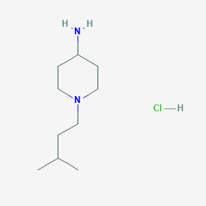 molecular formula C10H23ClN2 B1490665 1-Isopentylpiperidin-4-amine hydrochloride CAS No. 1355247-69-6