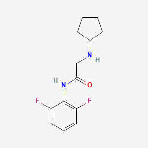 molecular formula C13H16F2N2O B14906682 2-(cyclopentylamino)-N-(2,6-difluorophenyl)acetamide 