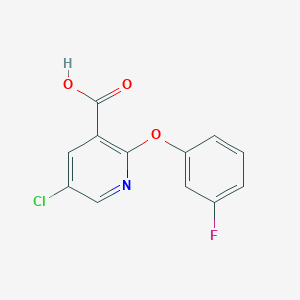 5-Chloro-2-(3-fluorophenoxy)nicotinic acid
