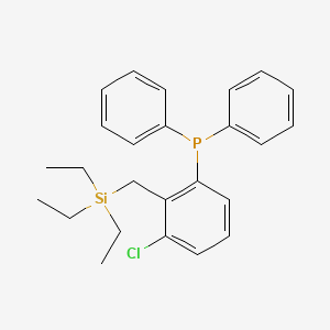 (3-Chloro-2-((triethylsilyl)methyl)phenyl)diphenylphosphane