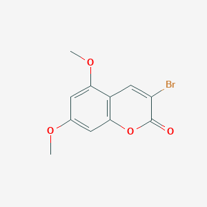 molecular formula C11H9BrO4 B14906718 3-Bromo-5,7-dimethoxy-chromen-2-one 