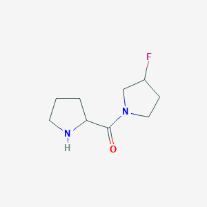 3-Fluoro-1-(pyrrolidine-2-carbonyl)pyrrolidine