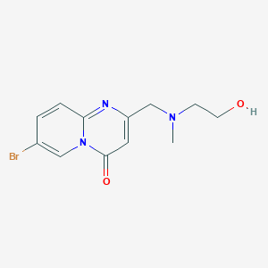 molecular formula C12H14BrN3O2 B14906731 7-Bromo-2-(((2-hydroxyethyl)(methyl)amino)methyl)-4h-pyrido[1,2-a]pyrimidin-4-one 