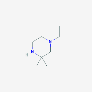 molecular formula C8H16N2 B1490675 7-乙基-4,7-二氮杂螺[2.5]辛烷 CAS No. 1823928-56-8